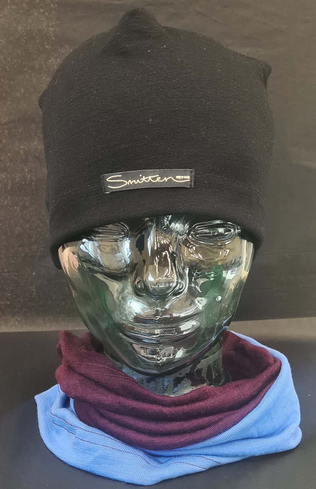 Blue & Purple Tones Unisex Merino Wool Thermal Neck Warmer Neck Gaiter