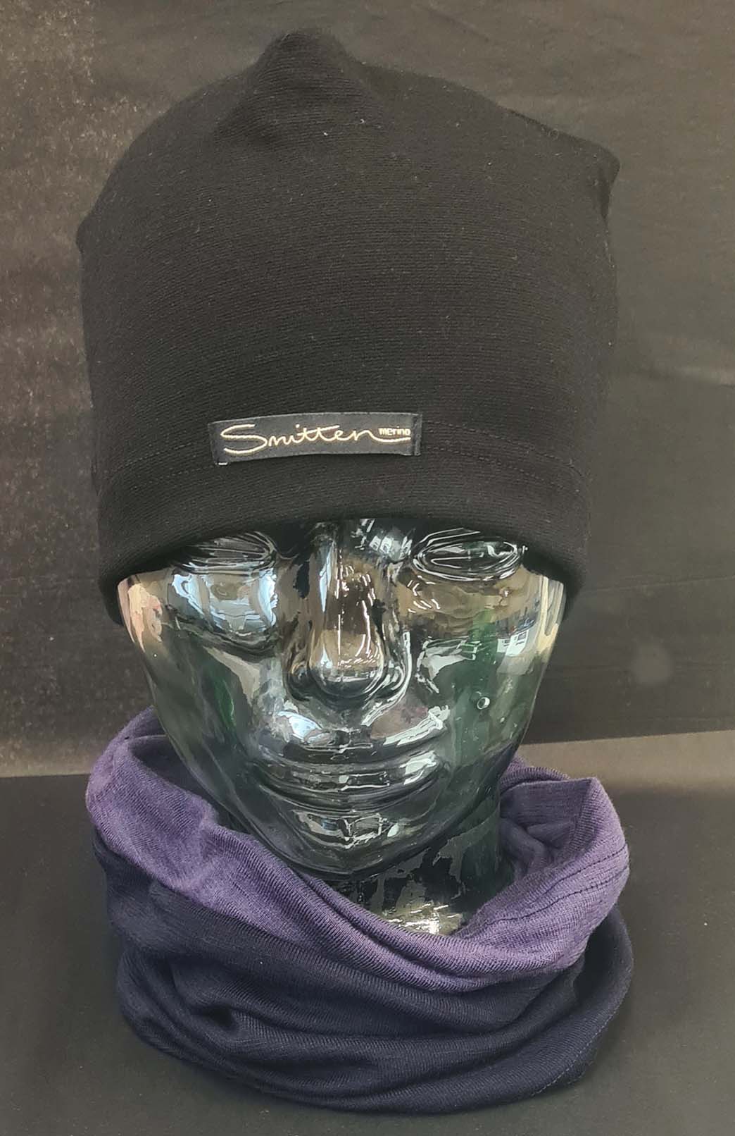 Blue & Purple Tones Unisex Merino Wool Thermal Neck Warmer Neck Gaiter