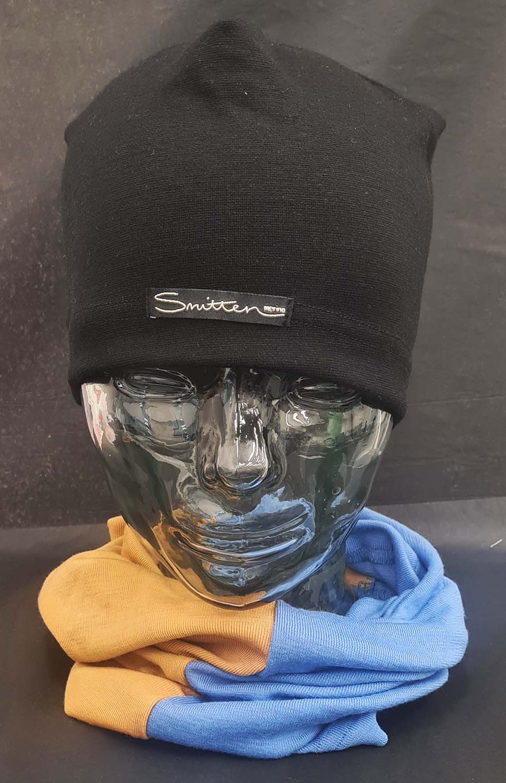 Blue & Yellow Tones Unisex Merino Wool Thermal Neck Warmer Neck Gaiter