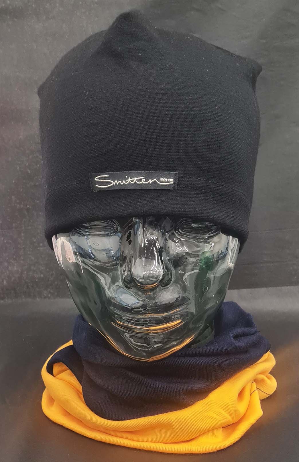 Blue & Yellow Tones Unisex Merino Wool Thermal Neck Warmer Neck Gaiter