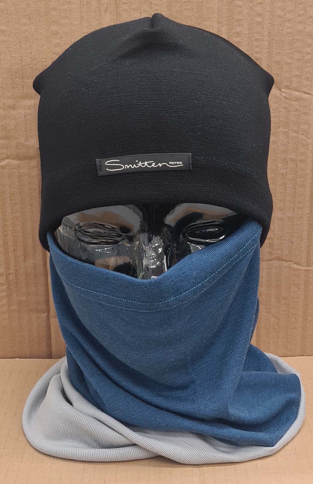 Green & Grey Tones Unisex Merino Wool Thermal Neck Warmer Neck Gaiter