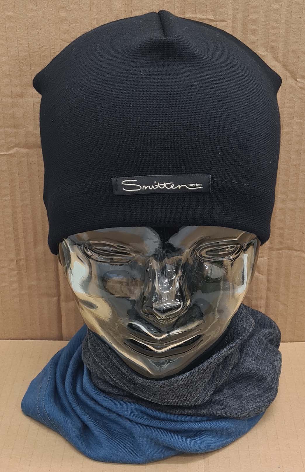 Green & Grey Tones Unisex Merino Wool Thermal Neck Warmer Neck Gaiter