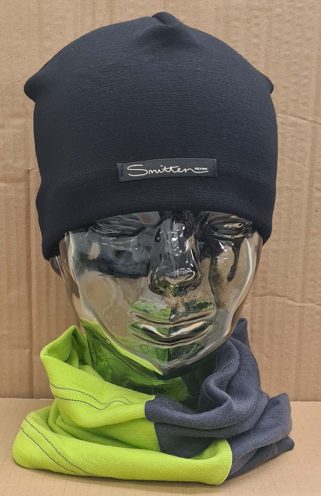 Green & Grey Tones Unisex Merino Wool Thermal Neck Warmer Neck Gaiter