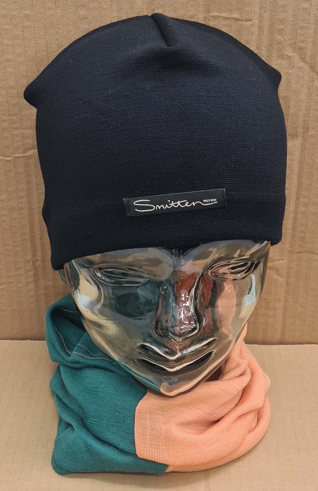 Green & Orange Tones Unisex Merino Wool Thermal Neck Warmer Neck Gaiter