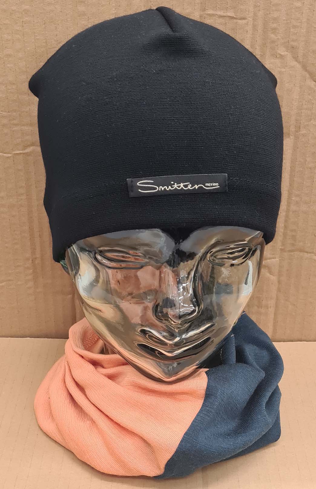 Green & Orange Tones Unisex Merino Wool Thermal Neck Warmer Neck Gaiter