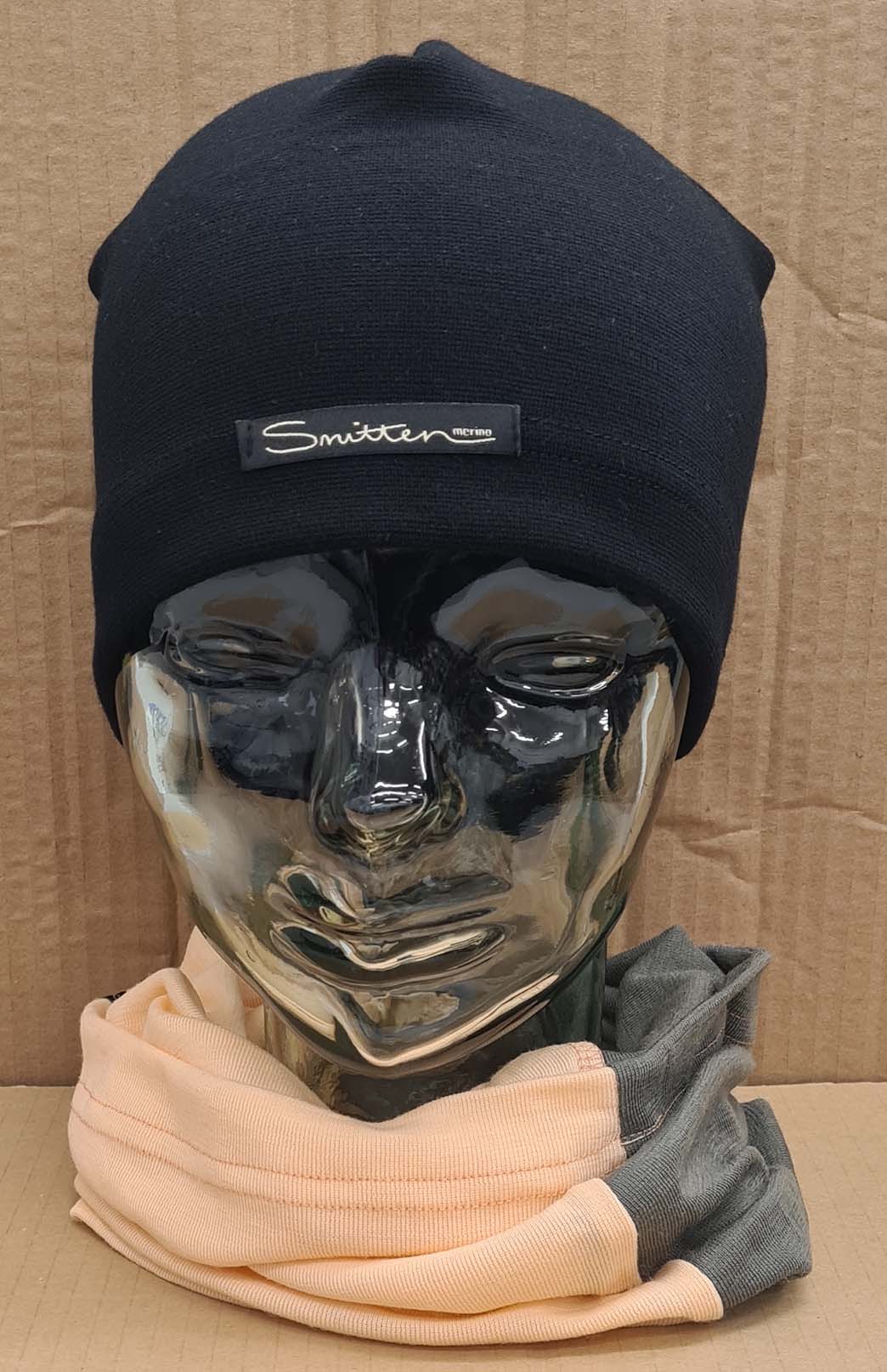 Green & Orange Tones Unisex Merino Wool Thermal Neck Warmer Neck Gaiter