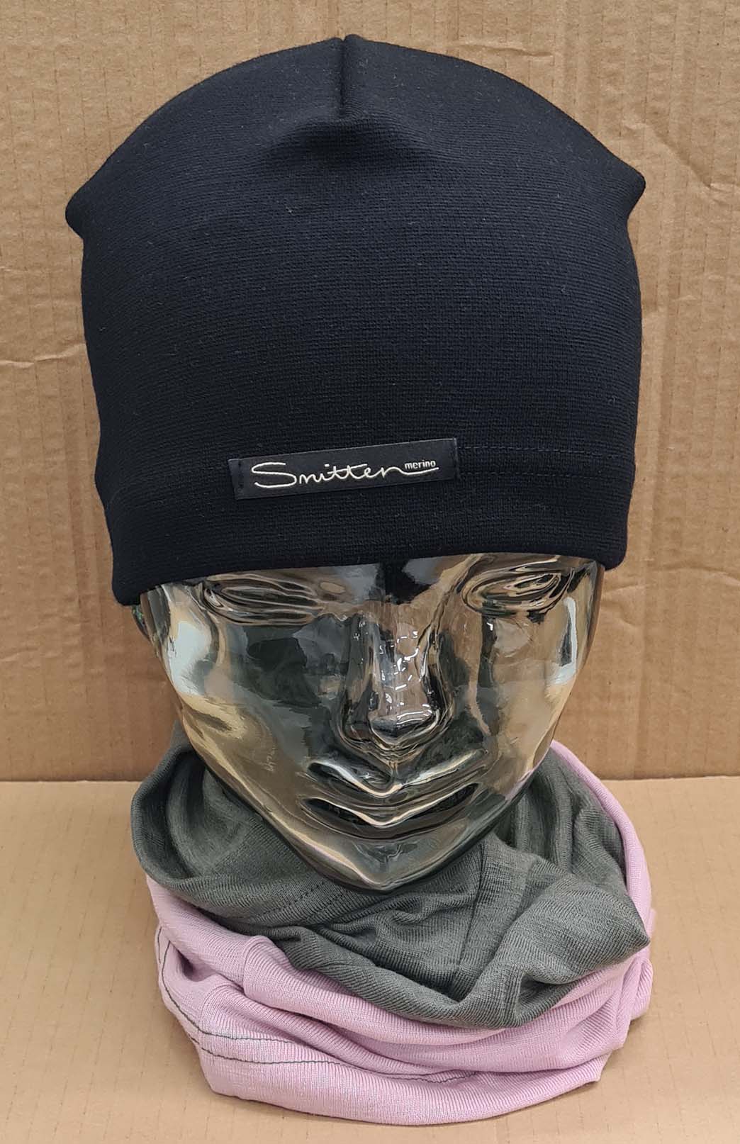 Green & Pink Tones Unisex Merino Wool Thermal Neck Warmer Neck Gaiter