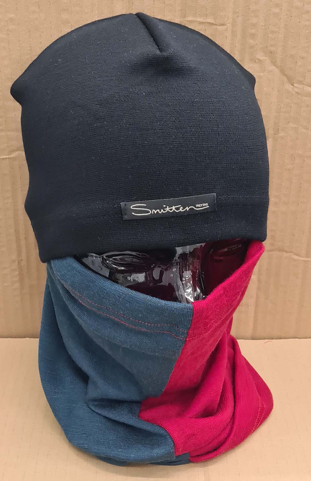 Green & Red Tones Unisex Merino Wool Thermal Neck Warmer Neck Gaiter