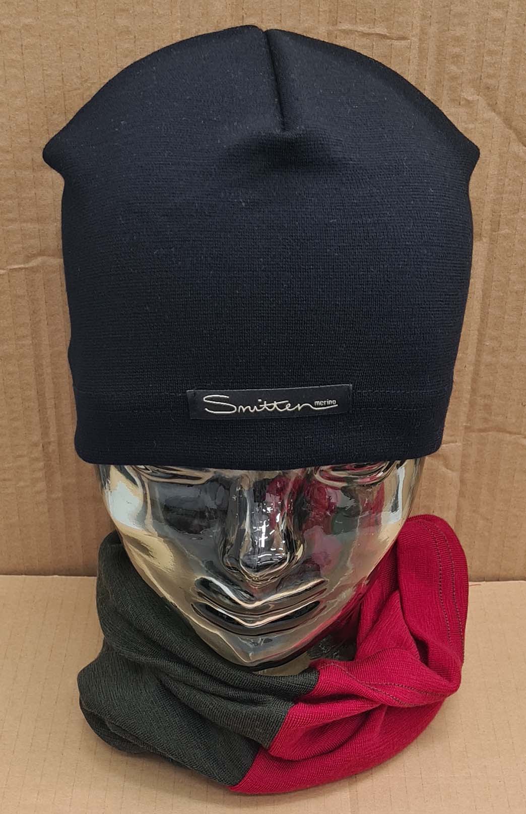 Green & Red Tones Unisex Merino Wool Thermal Neck Warmer Neck Gaiter