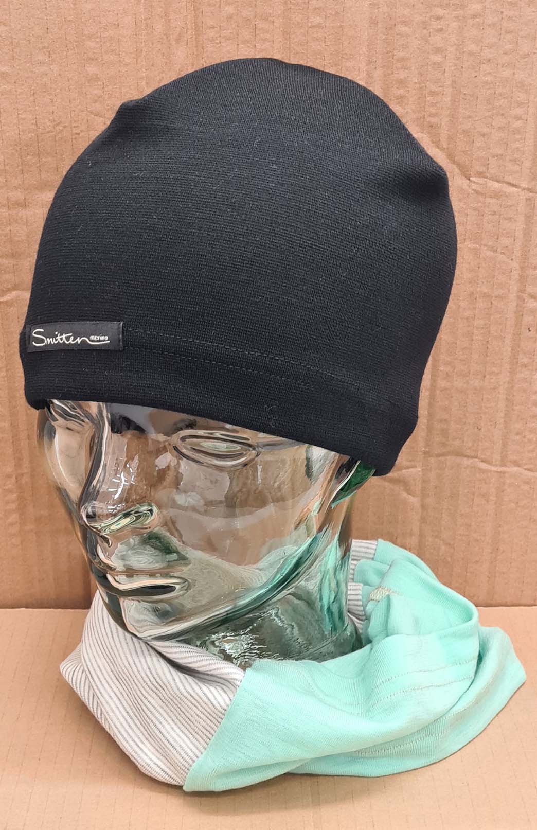 Green & Stripe Tones Unisex Merino Wool Thermal Neck Warmer Neck Gaiter