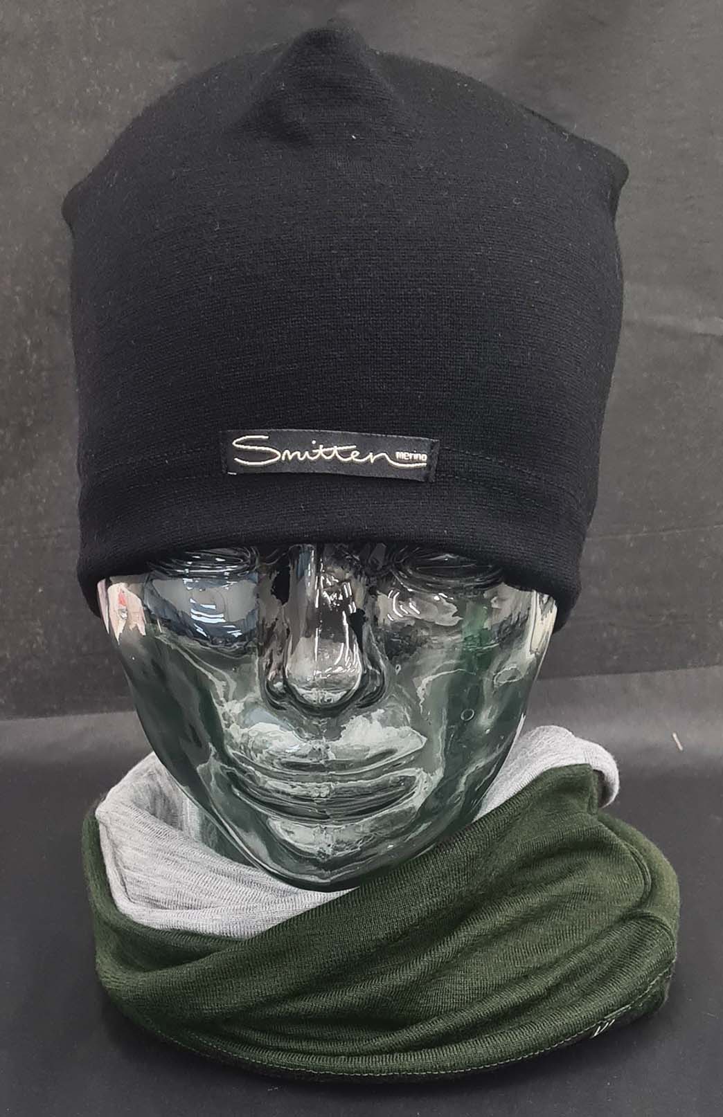 Green & Grey Tones Unisex Merino Wool Thermal Neck Warmer Neck Gaiter