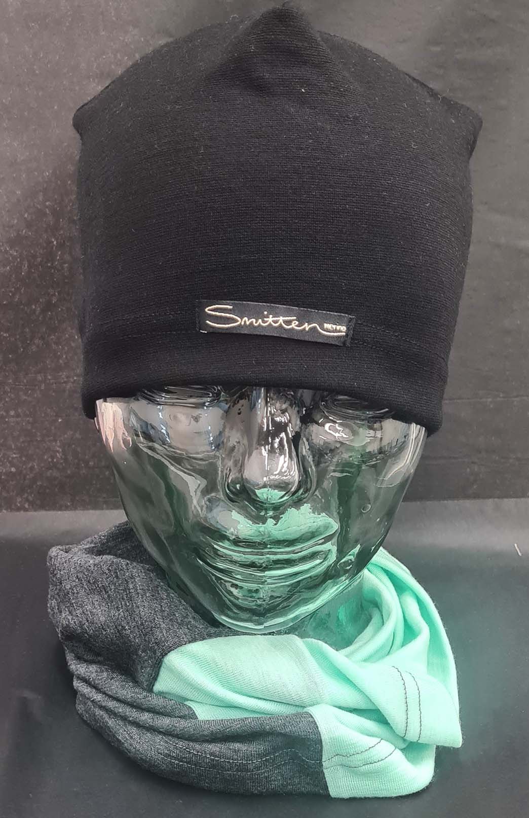 Green & Grey Tones Unisex Merino Wool Thermal Neck Warmer Neck Gaiter