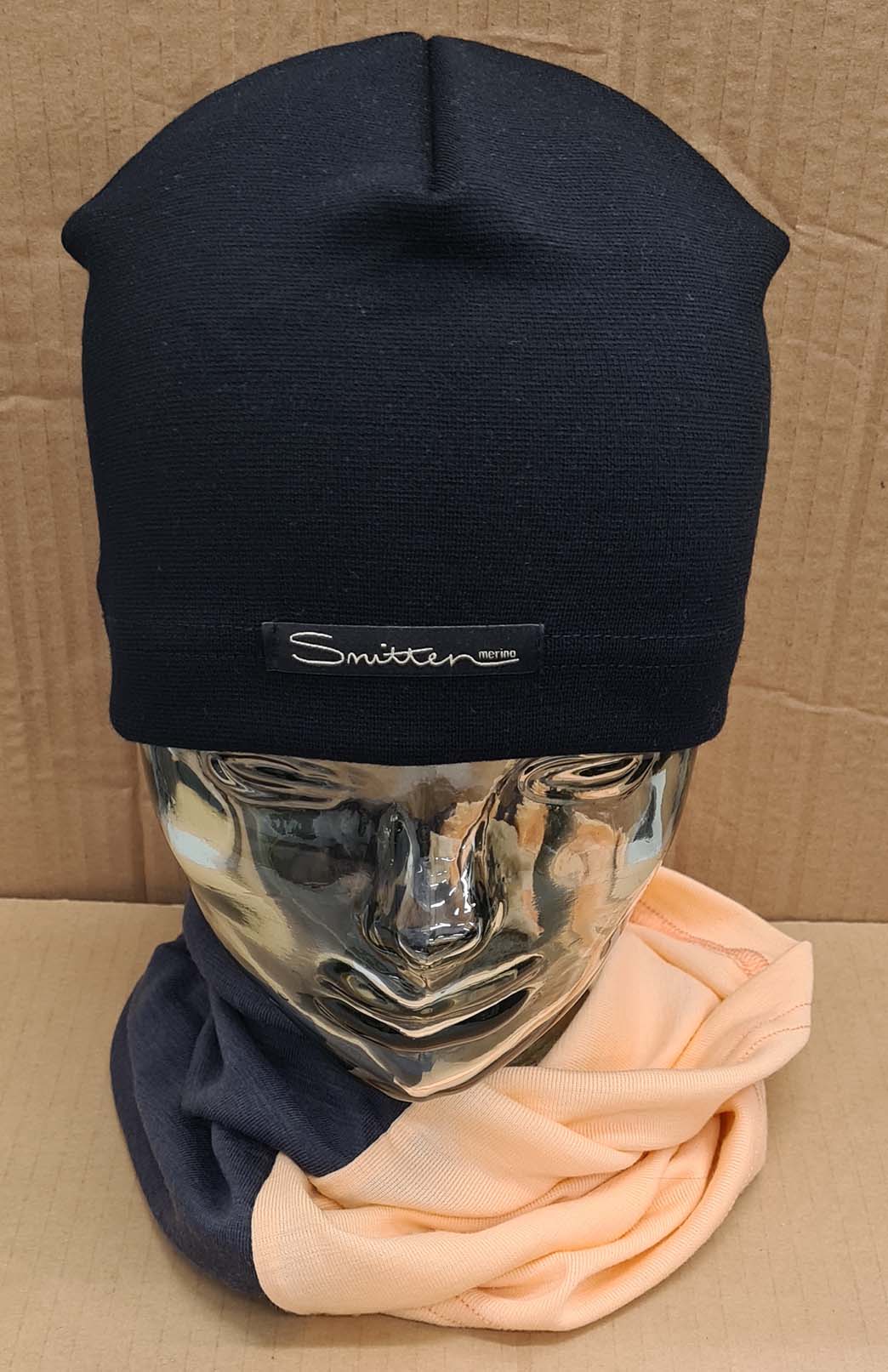 Grey & Orange Tones Unisex Merino Wool Thermal Neck Warmer Neck Gaiter