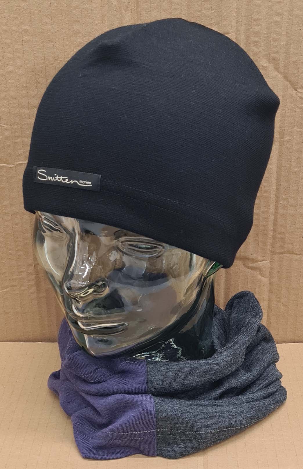 Grey & Purple Tones Unisex Merino Wool Thermal Neck Warmer Neck Gaiter