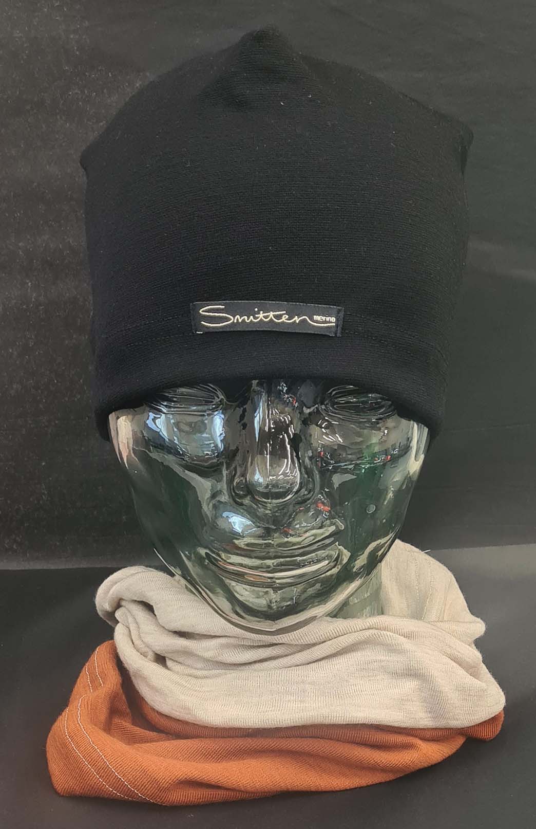 Neutral & Orange Tones Unisex Merino Wool Thermal Neck Warmer Neck Gaiter