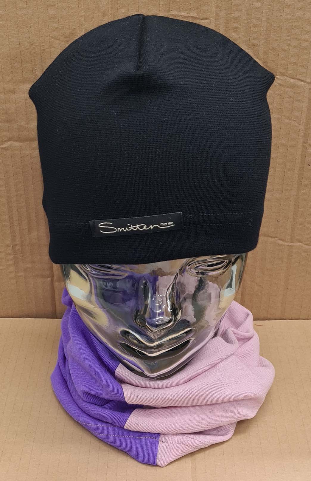 Pink & Purple Tones Unisex Merino Wool Thermal Neck Warmer Neck Gaiter