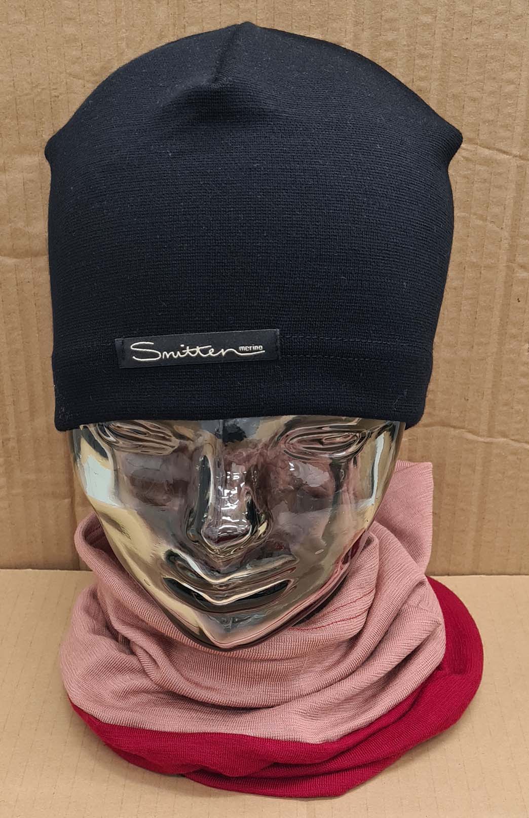 Pink & Red Tones Unisex Merino Wool Thermal Neck Warmer Neck Gaiter