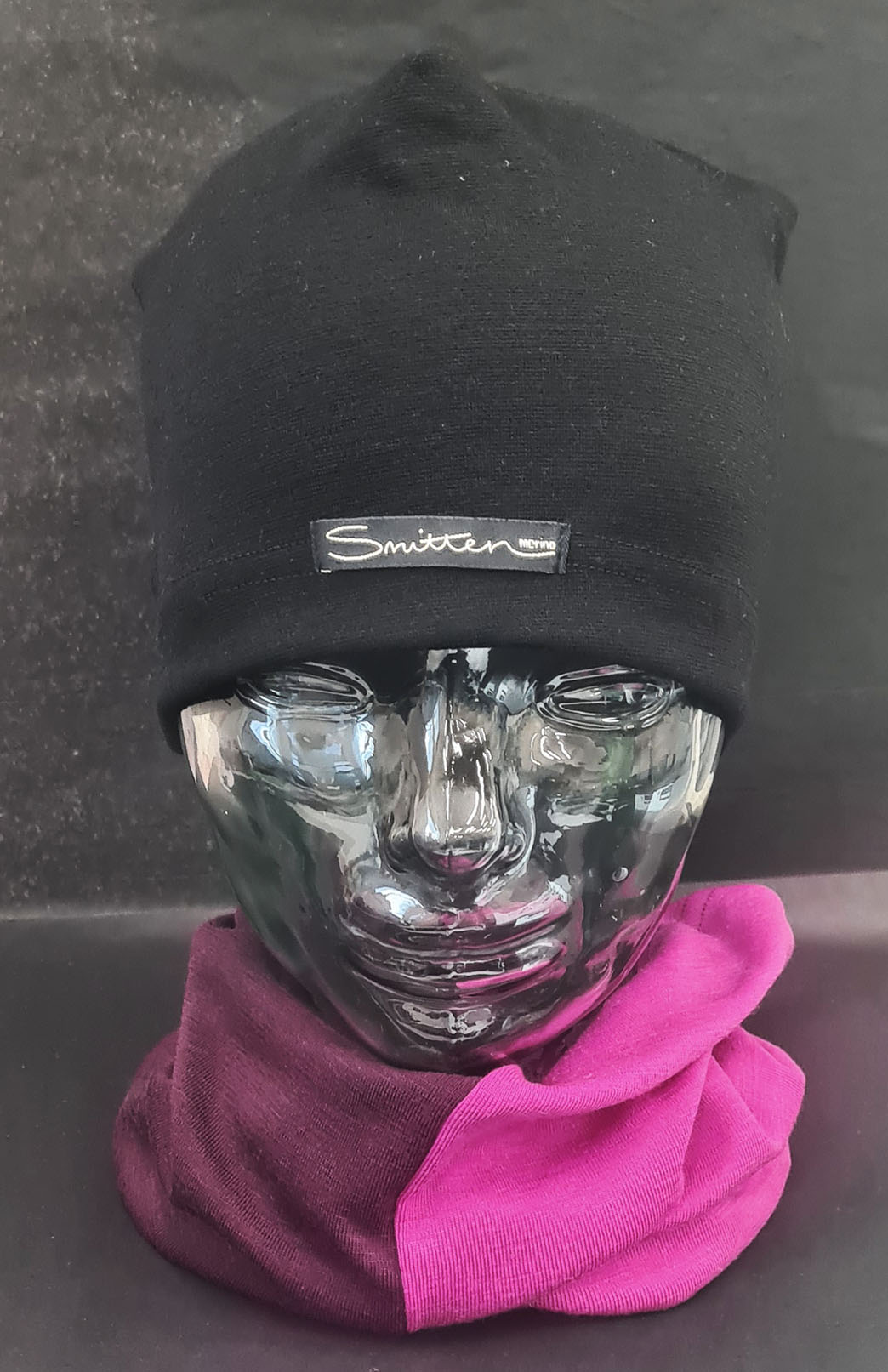 Pink & Purple Tones Unisex Merino Wool Thermal Neck Warmer Neck Gaiter