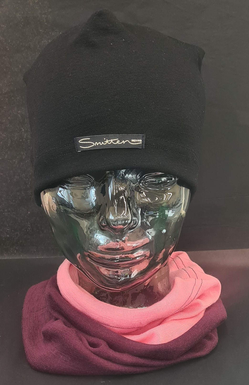 Pink & Purple Tones Unisex Merino Wool Thermal Neck Warmer Neck Gaiter