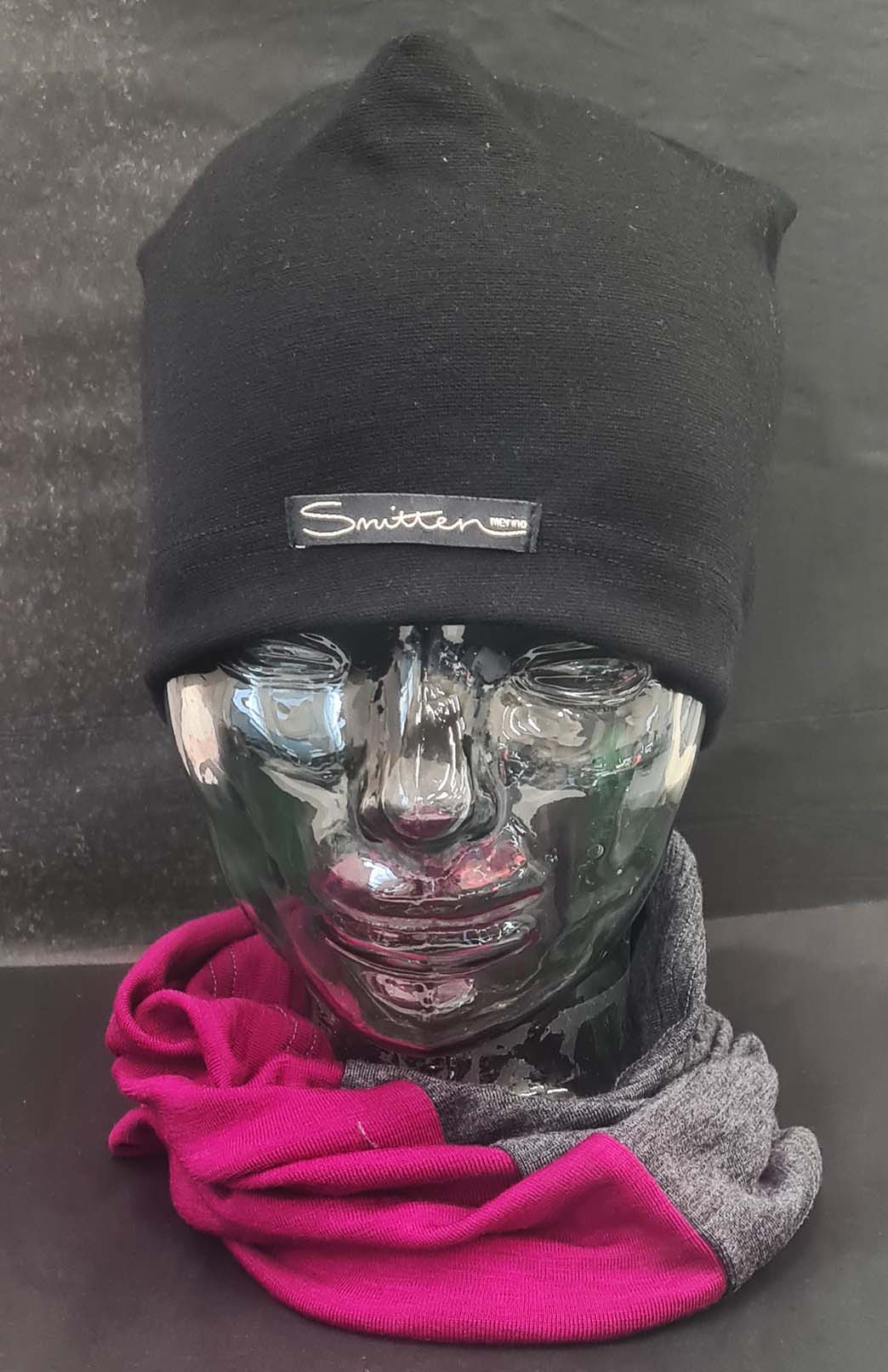 Grey & Pink Tones Unisex Merino Wool Thermal Neck Warmer Neck Gaiter