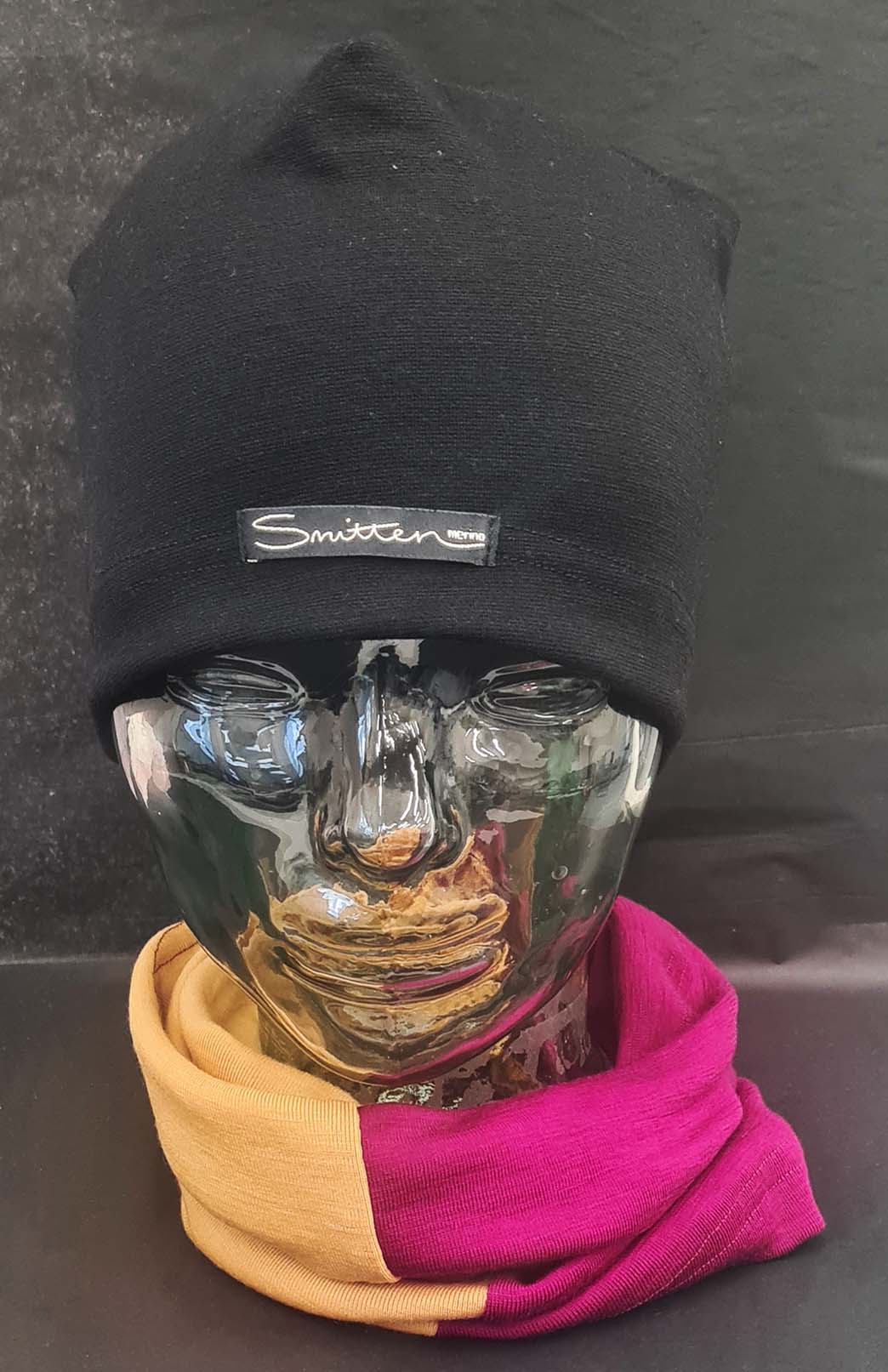 Pink & Yellow Tones Unisex Merino Wool Thermal Neck Warmer Neck Gaiter