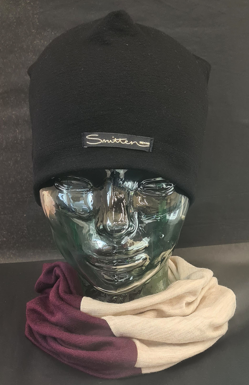 Neutral & Purple Tones Unisex Merino Wool Thermal Neck Warmer Neck Gaiter