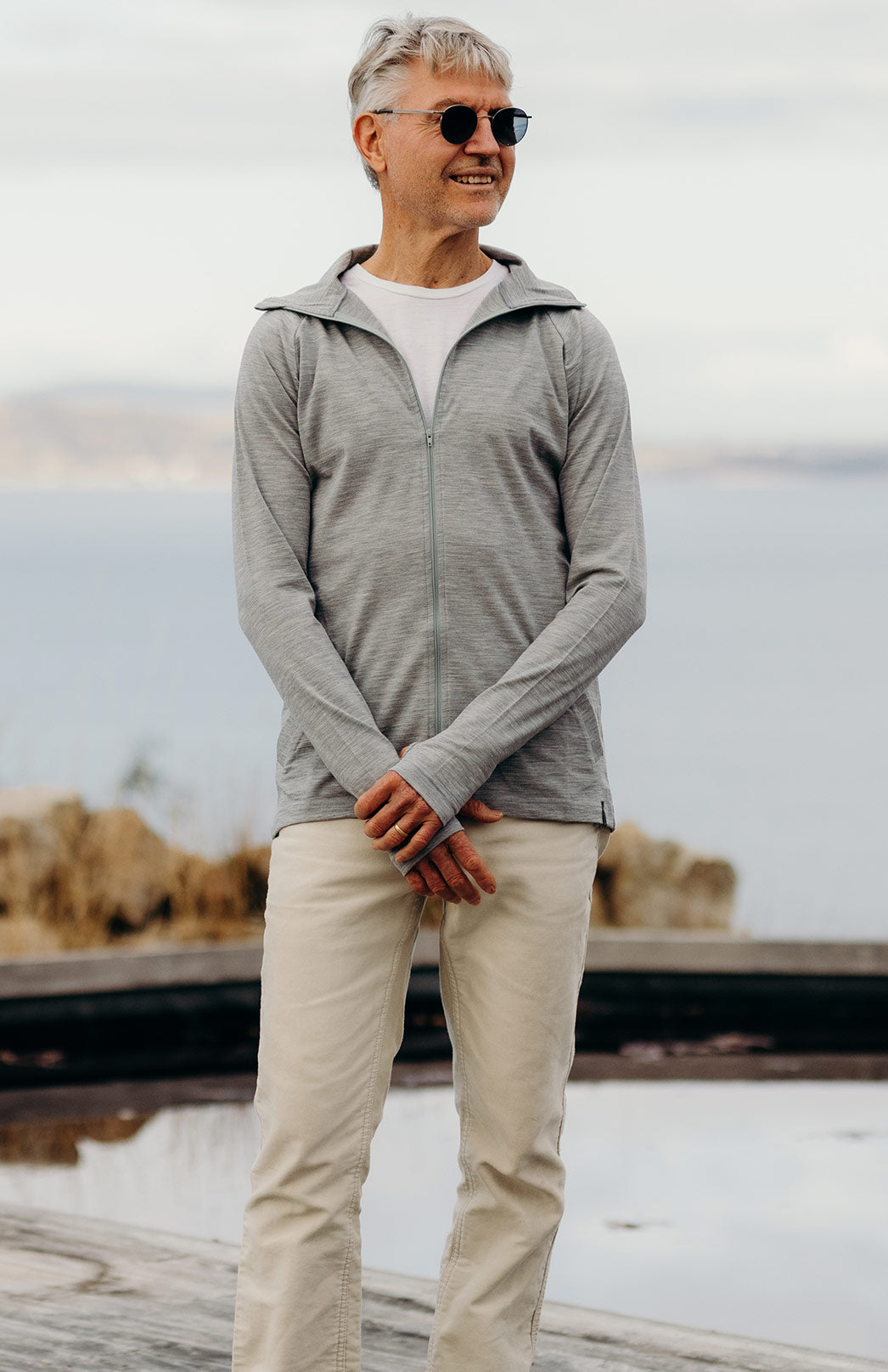 Zip Jacket - 230g Men's Merino Wool Zip Top With Pockets