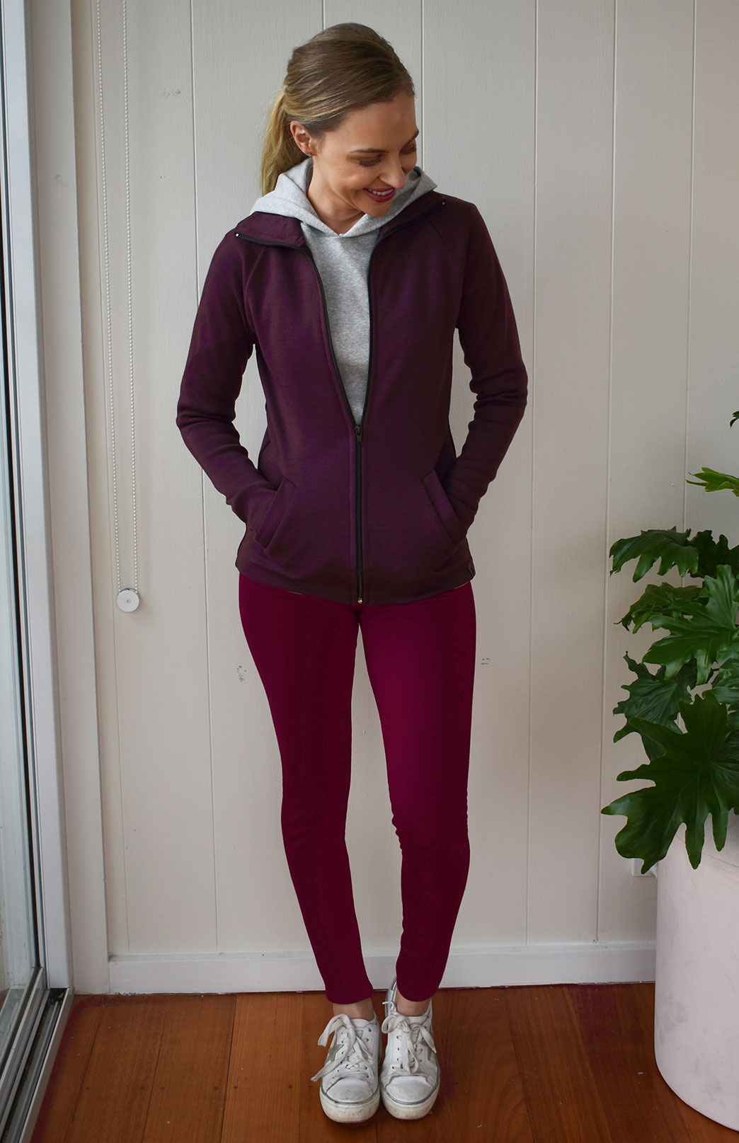 Classic Leggings (elastic waist) - Fleece Women's Merino Wool 270gsm Fleece Elastic Waist Thermal Winter Leggings &amp;amp; Yoga Pants 
