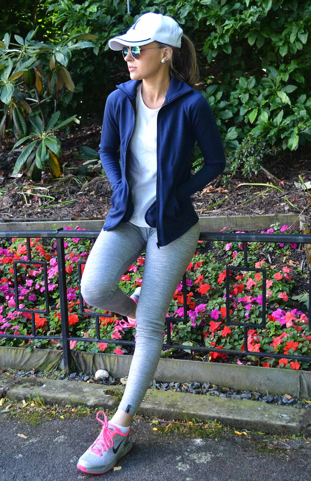 Grey Marl Women's Merino Wool Lightweight Thermal Leggings