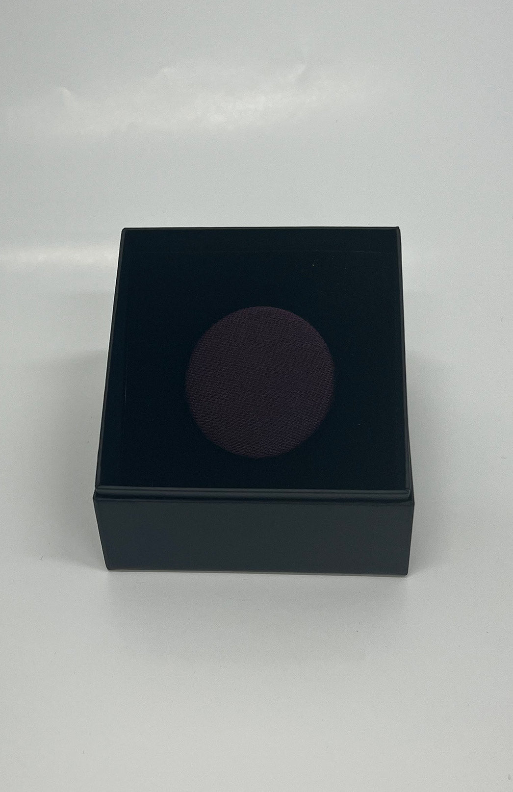 Aubergine Purple Women's Merino Wool Magnetic Button Brooch