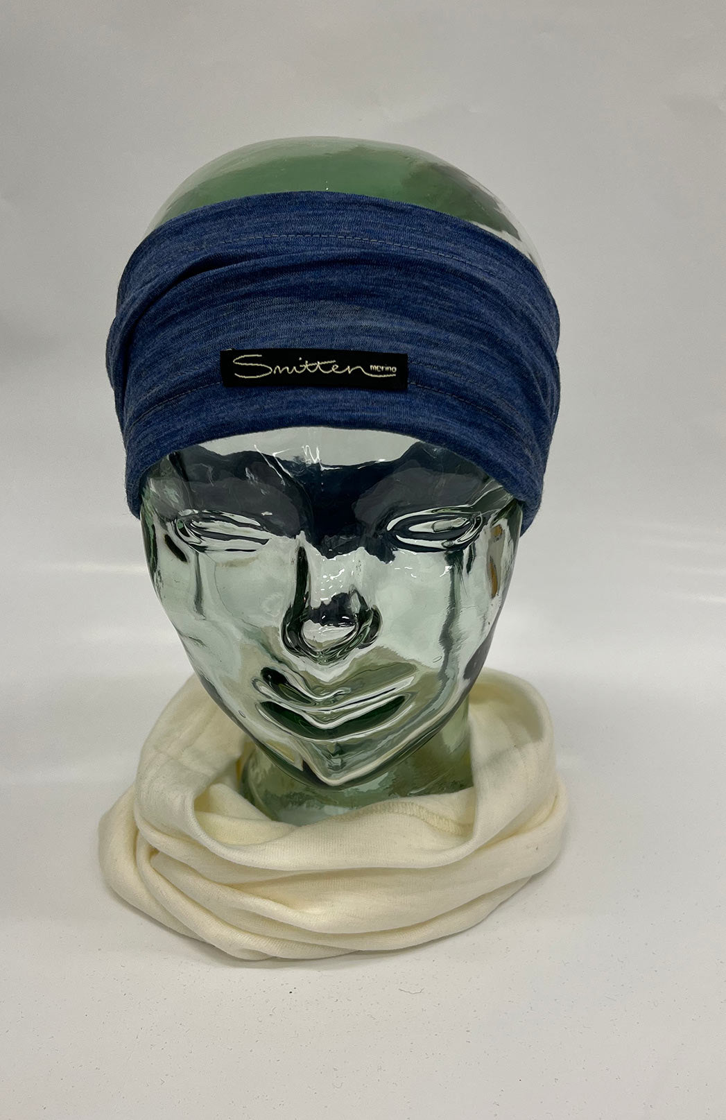 Blue Marl Unisex Merino Wool Thermal Headband