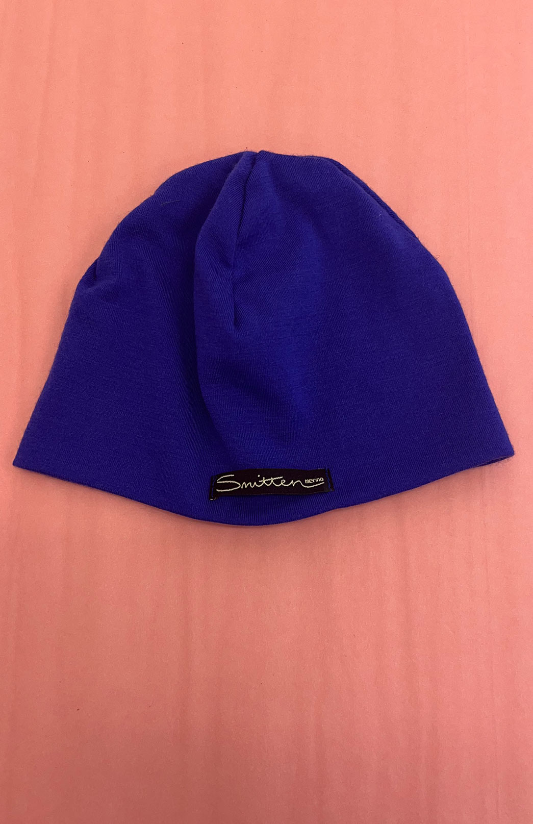 Cobalt Blue Merino Wool Thermal Beanie for Babies and Children
