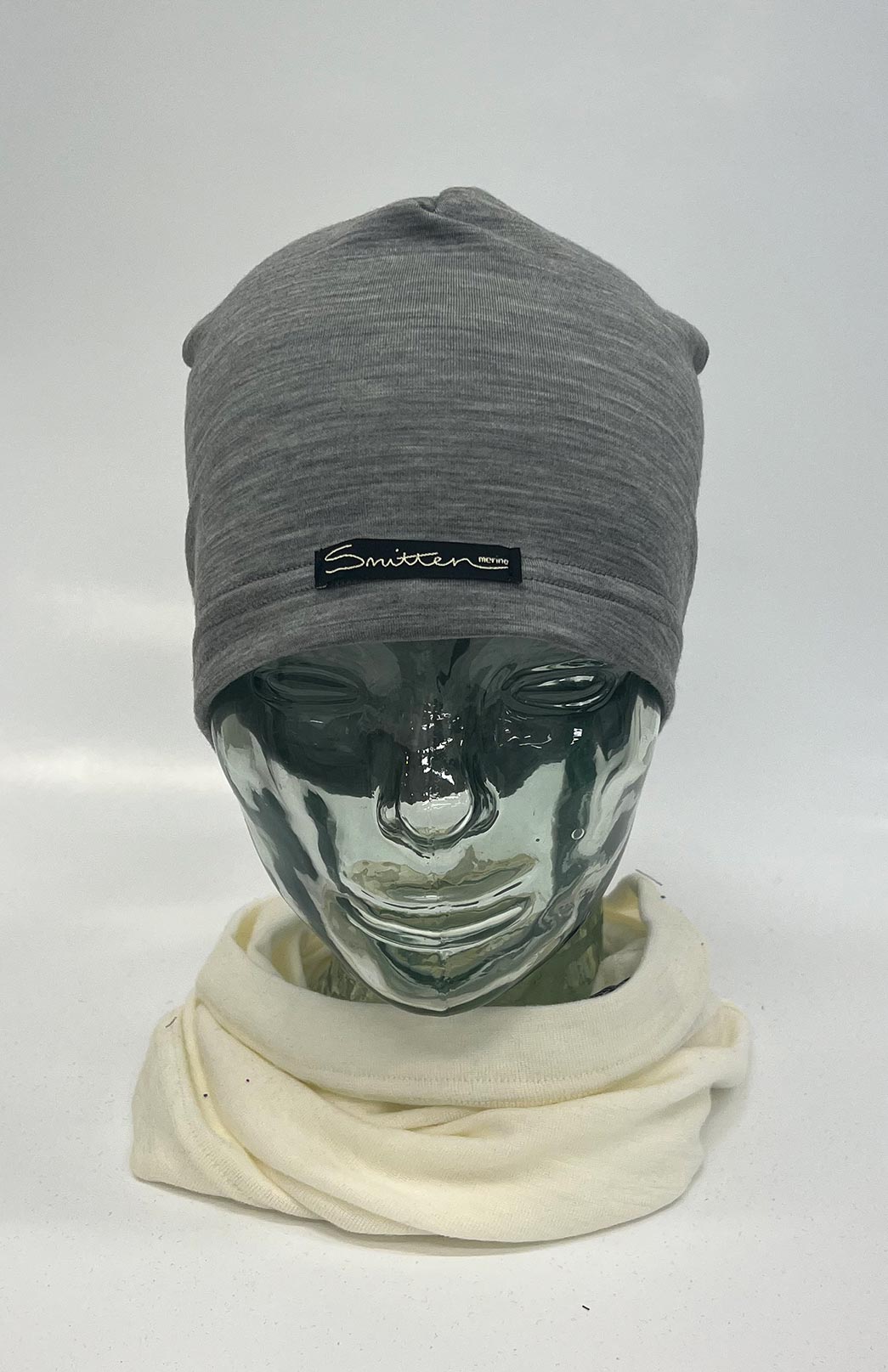 Grey Marl Unisex Merino Wool Skull Cap Lightweight (170g) Beanie