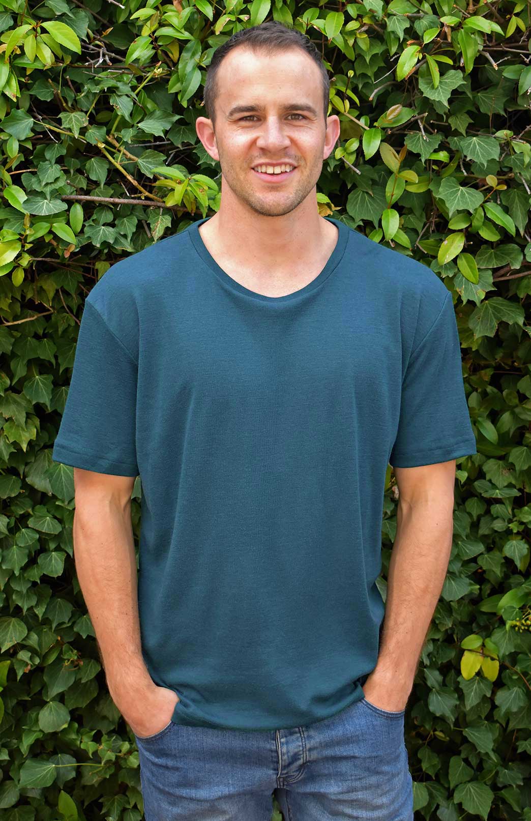 Storm Teal Men's "Big &amp; Tall" Loose Fit Crew Neck T-Shirt (Fits 2XL-5XL)