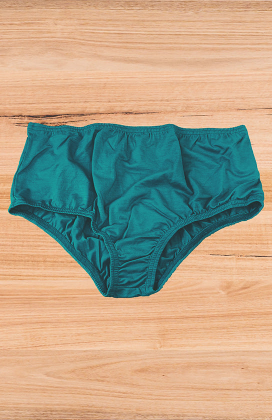 Solid Colour Women's Merino Wool Full Brief Underwear- Bridget Jones inspired.