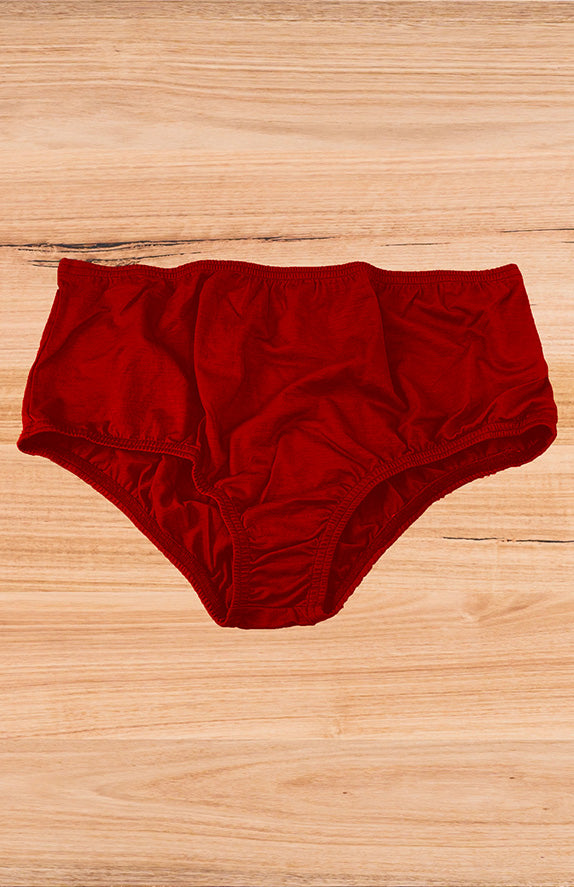 Assorted Pattern Women's Merino Wool Full Brief Underwear- Bridget Jones inspired.
