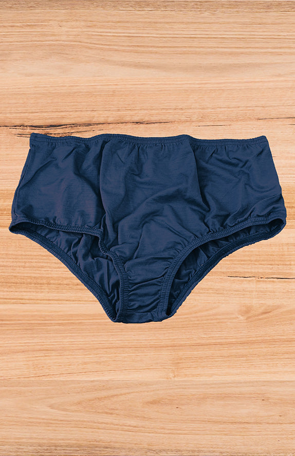 Solid Colour Women's Merino Wool Full Brief Underwear- Bridget Jones inspired.