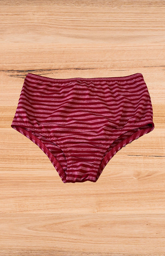 Assorted Pattern Women's Merino Wool Full Brief Underwear- Bridget Jones inspired.