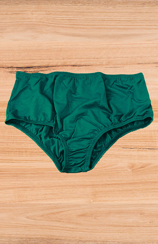 Solid Colour Women's Merino Wool Full Brief Underwear- Bridget Jones inspired.