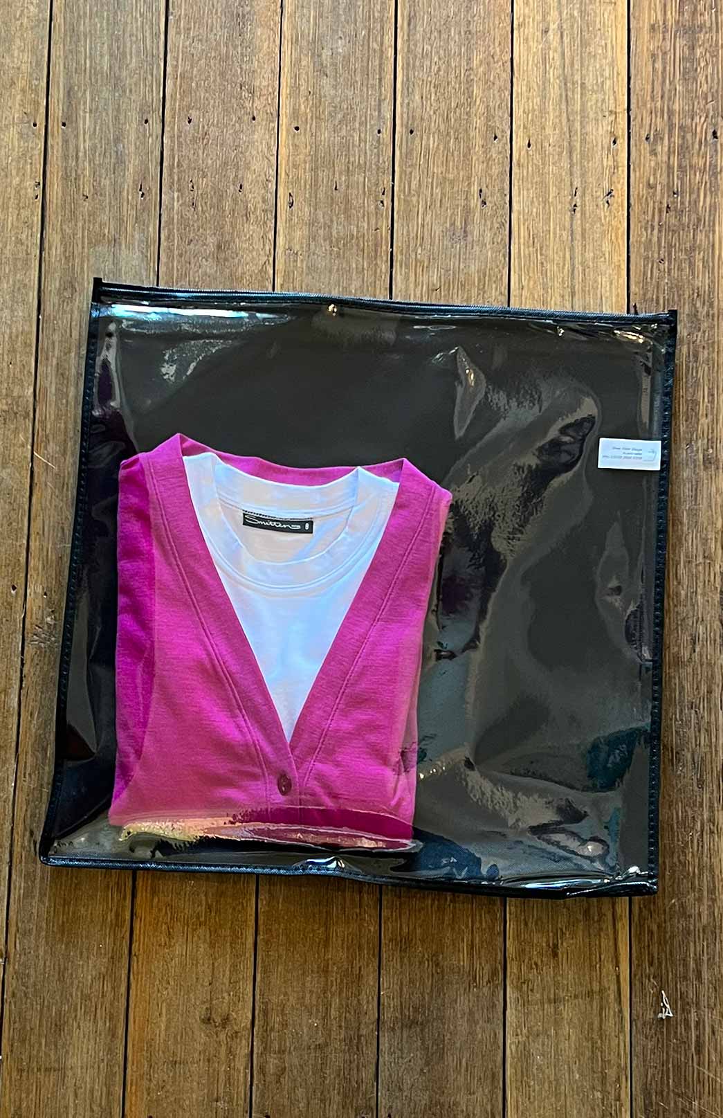 Black Protect your Merino Wool clothing with our custom Garment Bags!