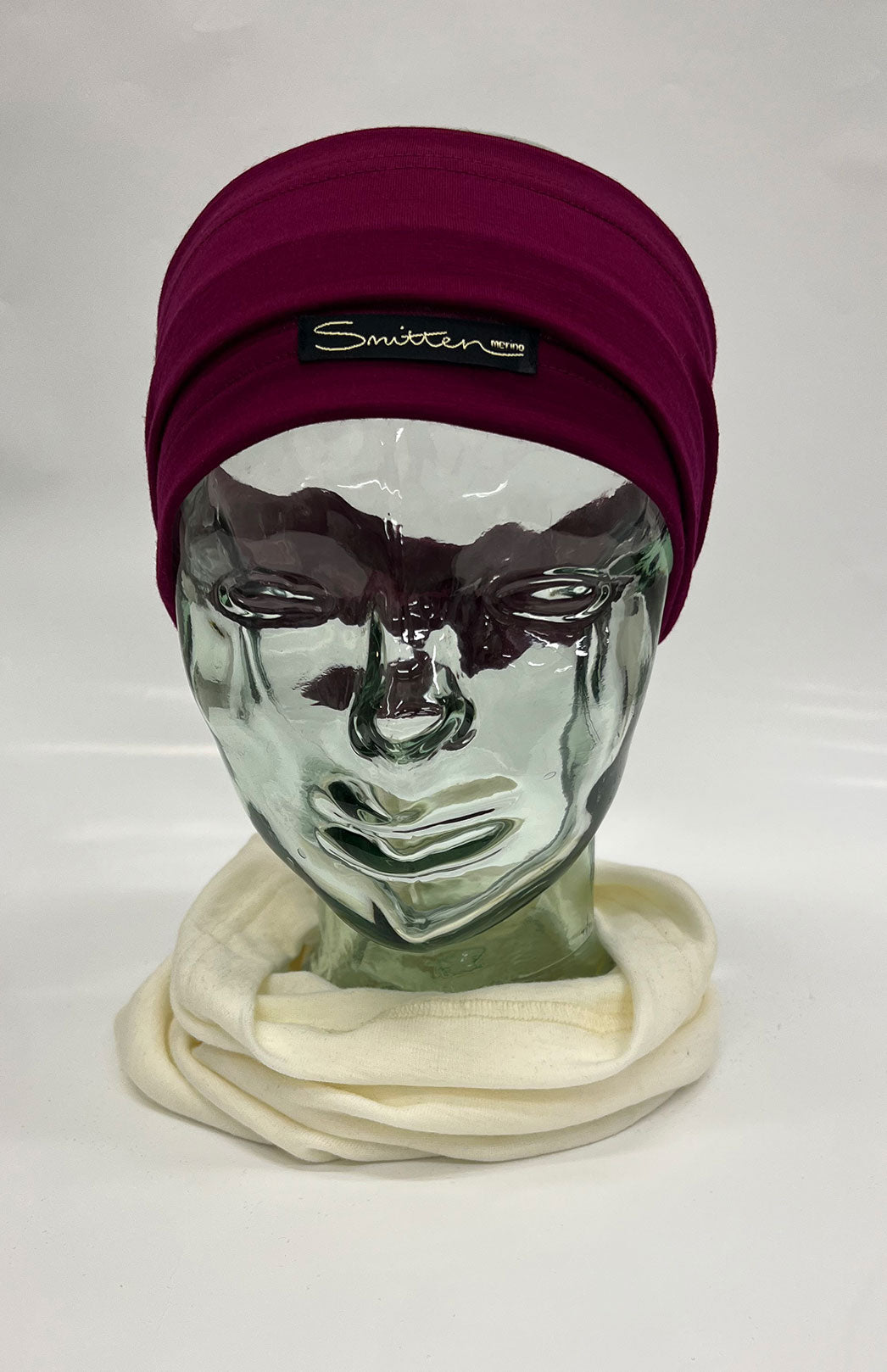 Magenta Unisex Merino Wool Thermal Headband