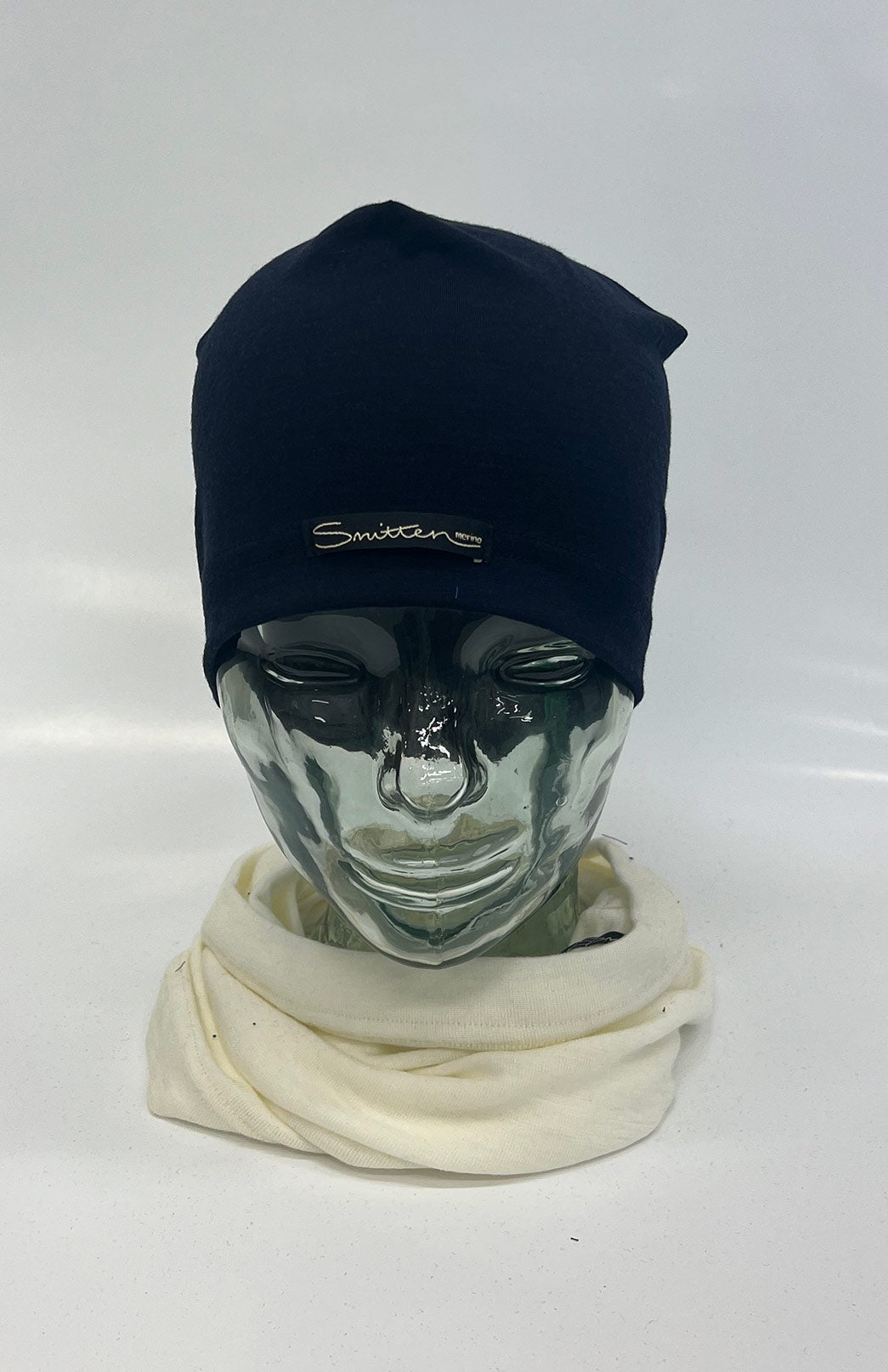 Navy Blue Unisex Merino Wool Skull Cap Lightweight (170g) Beanie