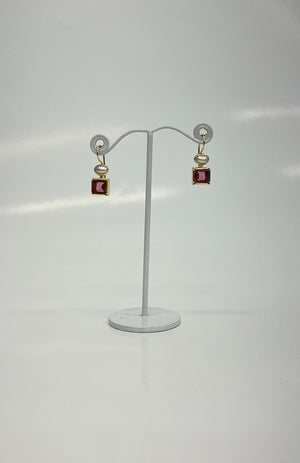 Pink Square & Freshwater Pearl