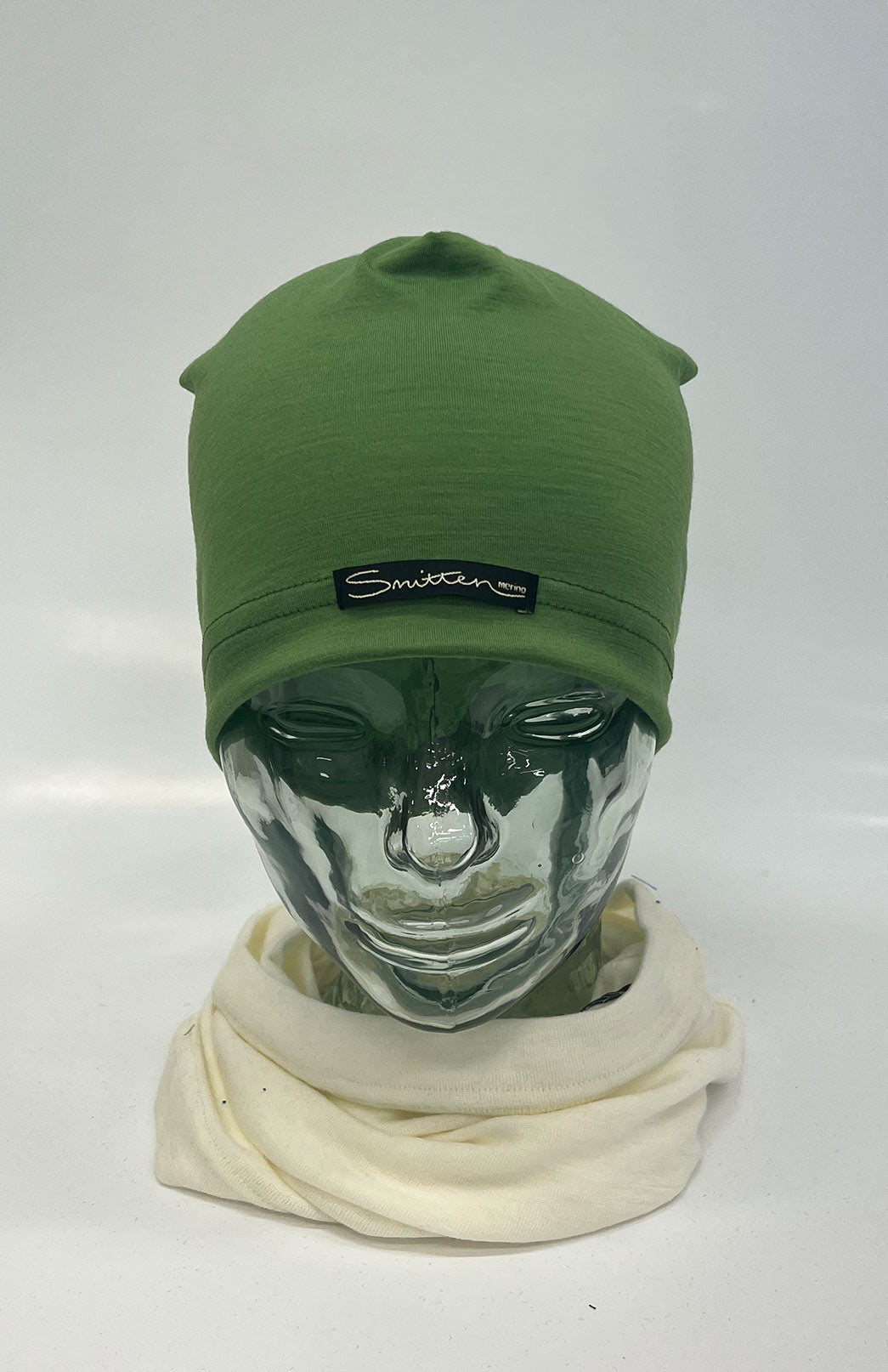 Pistachio Green Unisex Merino Wool Skull Cap Lightweight (170g) Beanie