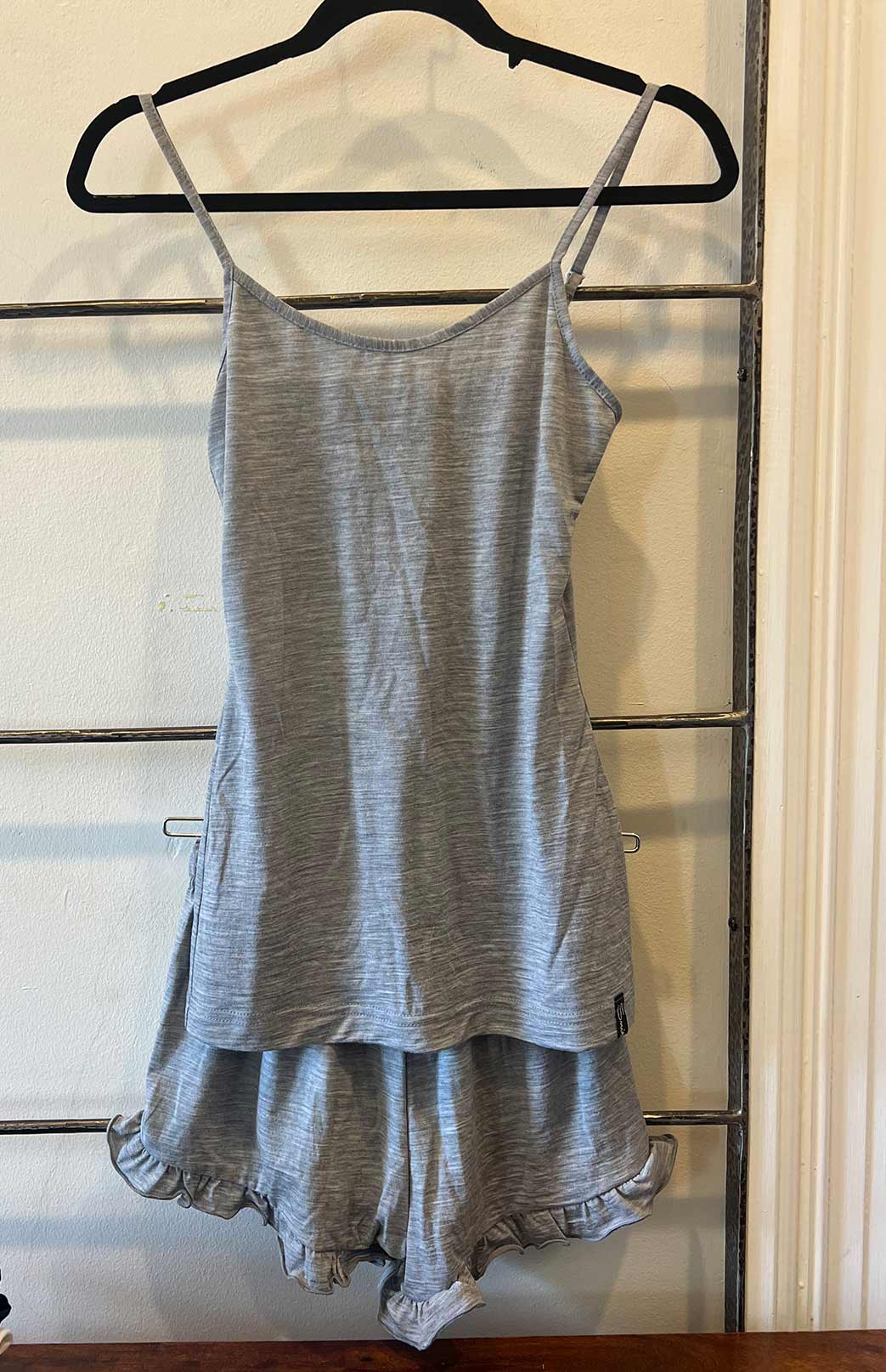 Sample: Cami & Frill Mini Short PJ Set (size 6) 
