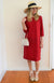 Chilli Red Women&#39;s Merino Wool Shift Dress
