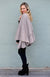 Dark Oatmeal Women&#39;s Merino Wool 220g Rib Sleeveless Wrap
