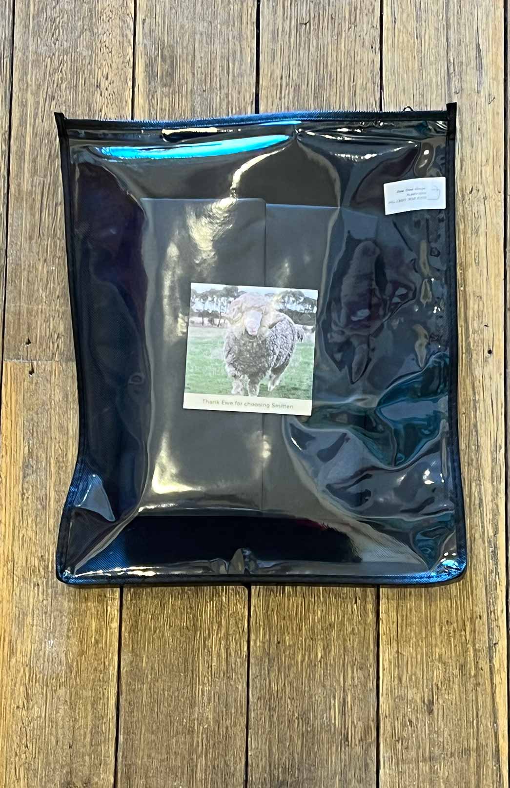 Black Protect your Merino Wool clothing with our custom Garment Bags!