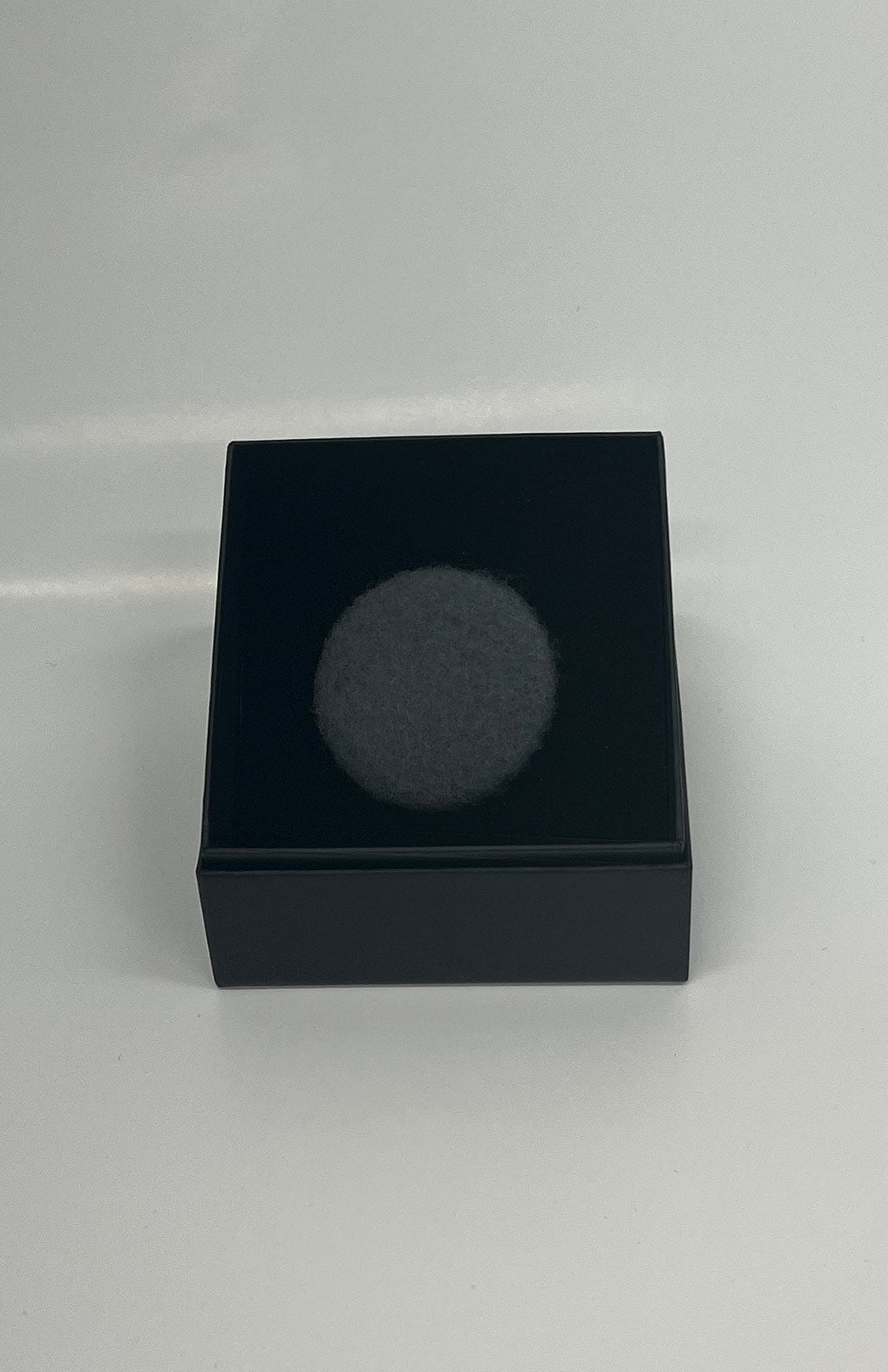 Steel Grey Women's Merino Wool Magnetic Button Brooch