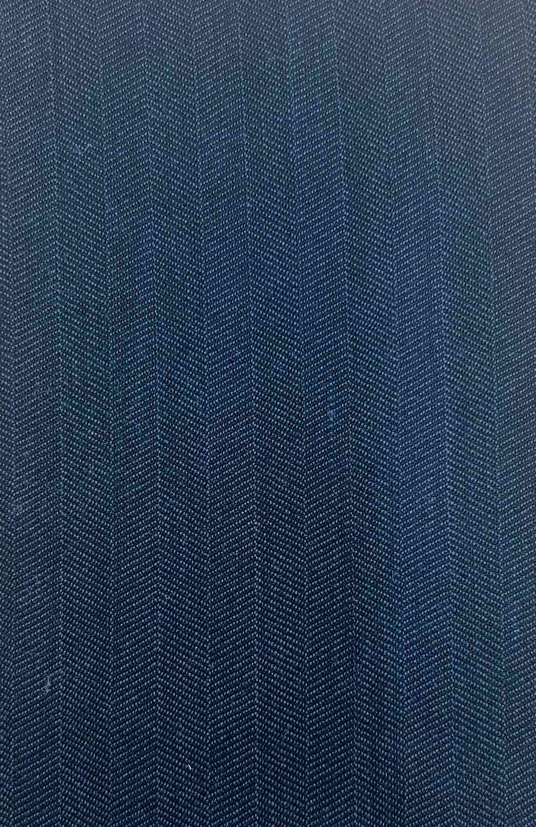 Obsidian Grey Herringbone Women's Superfine Merino Wool Herringbone Waistcoat with Silk Lining